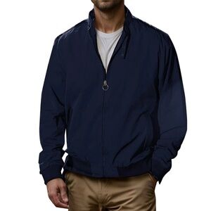 "Attitude" Men’s Classic Navy Vintage bomber Jacket Size L - NEW